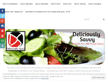 Tablet Screenshot of deliciouslysavvy.com